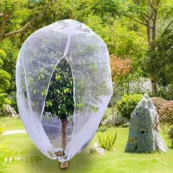 Сетчатый чехол для садовых растений, защита от насекомых, полная защита, шнурок и застежка-молния, защита от птиц, цикад, фруктовое дерево, кусты черники, помидоры, вредители 1