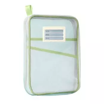 Сетчатый чехол на молнии, сумка для файлов формата A4, 3-слойная прозрачная сумка для файлов с ручкой, органайзер для документов для школы, путешествий, офиса