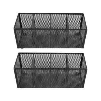 Сетчатый держатель для ручек с 4 отделениями, многофункциональный металлический органайзер для карандашей для школьного офиса и стола на столешнице