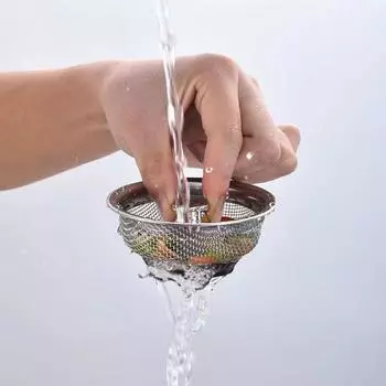 Сетчатый фильтр для кухонной раковины, бытовые инструменты, кухонные гаджеты, экологически чистый универсальный сетчатый фильтр из нержавеющей стали с протекающей сеткой