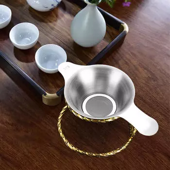 Сетчатый фильтр для заваривания чая, многоцелевой фильтр из нержавеющей стали для супа кунг-фу кофе 11.7x6.5cm