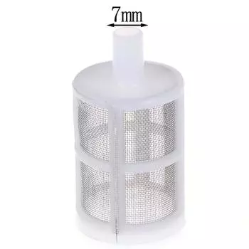 Сетчатый фильтр из нержавеющей стали, водяной насос для микроорошения, защита сетчатого фильтра для шланга 1Pc 7mm