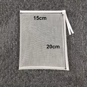 Сетчатый фильтр-мешок 100/200/300 меш, мешки для молока с орехами, многоразовые сетчатые пакеты для пищевых продуктов, сетчатый фильтр для миндального молока, фильтр для фильтрации молочного масла 100 Mesh