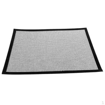 Сетчатый коврик для гриля, сверхмощный барбекю, аксессуары для выпечки на гриле, инструмент для приготовления пищи на открытом воздухе Black