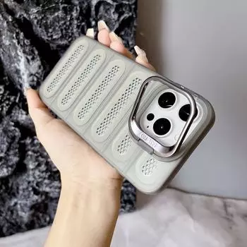Сетчатый кронштейн для рассеивания тепла, мягкий чехол для мобильного телефона из ТПУ для iPhone 15 14 13 12 11 Pro Max iPhone 11 белый