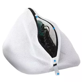 Сетчатый мешок для белья для кроссовок/ботинок, ботинок с молниями для стиральных машин, горячая дорожная коробка для хранения одежды, органайзеры, сумки 33x22x23cm