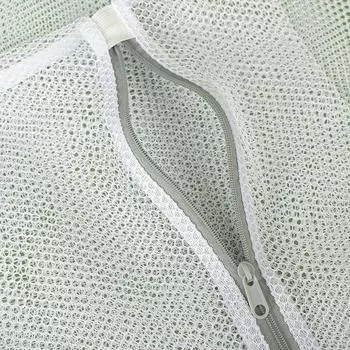 Сетчатый мешок для белья на молнии, мешки для стирки из полиэстера, корзина для белья с крупной сеткой, мешки для белья для стиральных машин, сетчатый мешок для бюстгальтера