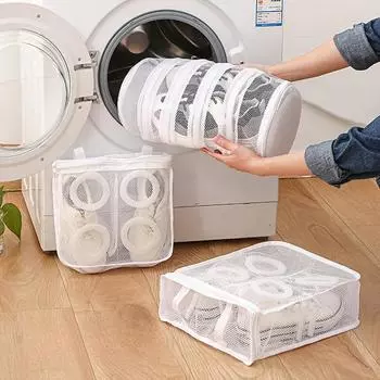 Сетчатый мешок для белья, сумка для стиральной машины, сумка для обуви, дорожные сумки для хранения, портативный антидеформационный защитный органайзер для одежды