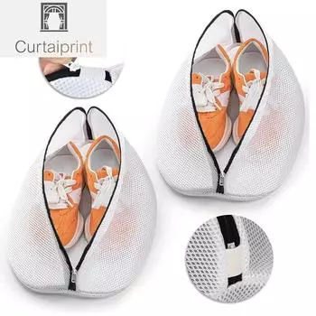 Сетчатый мешок для стирки, сумка для обуви, сумка для стиральной машины с молниями, дорожные сумки для хранения обуви, защитный ящик для хранения одежды, сумки-органайзер S 39X23X23cm