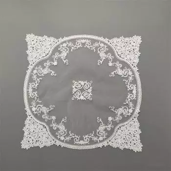 Сетчатый вышитый кухонный барный столик коврик для чайного сервиза чехол для кофейной чашки украшение для рождественской свадебной вечеринки