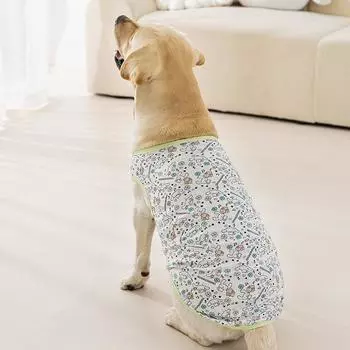 Сетчатый жилет серии «Собака с большими ушами» для крупных собак, лабрадора, золотистого ретривера, летняя одежда для питомцев 3XL (recommended weight 20-15 kg)