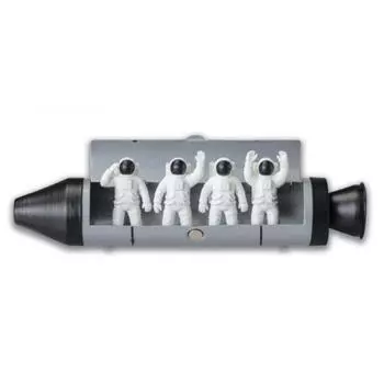 Setcraft Pen Case & Eraser (Space) Silver/SI-3661-SV-220