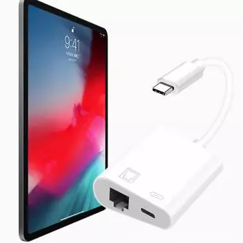 Сетевая карта Type-C в порт Rj45 Pd зарядка мобильного телефона Ethernet-конвертер адаптер стабильное соединение для Xiaomi Huawei Iphone type-c