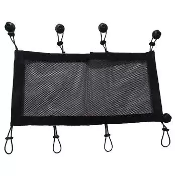 Сетевой карман для розеток Подстольная сетка для организации кабелей Сетчатый органайзер для организации шнуров под столом Гибкие укрытия для проводов 30x70cm 8 buckle