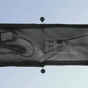 Сетевой карман для розеток Подстольная сетка для организации кабелей Сетчатый органайзер для организации шнуров под столом Гибкие укрытия для проводов 25x50cm