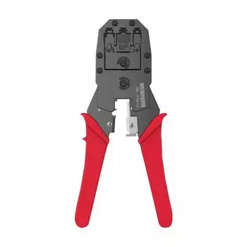 Сетевые клещи, сетевые кабели, многофункциональные обжимные клещи, клеммные клещи с кристаллической головкой и инструментами для обжима проводов чёрный
