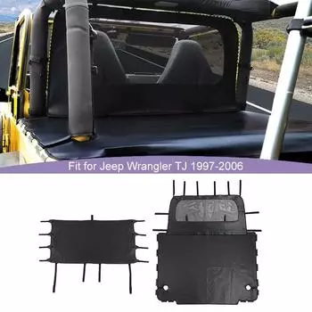 Сетка багажника на крышу, кожаный изоляционный чехол для Jeep Wrangler TJ 1997-2006, внешние аксессуары автомобиля