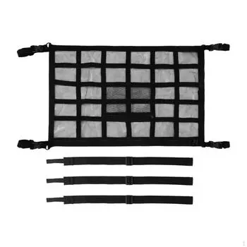 Сетка для багажника на потолок автомобиля, сетчатый органайзер для хранения на крыше, универсальный, прочный, для кемпинга, автомобильный аксессуар 9 Grids 78 cm