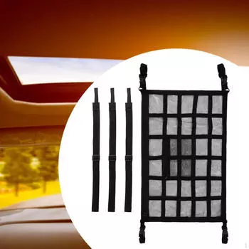 Сетка для багажника на потолок автомобиля, удобное снаряжение для кемпинга, простая установка сетки на крышу 9 Grids 78 cm