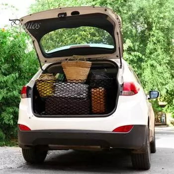 Сетка для багажника, удлинитель для багажника с крючками, аксессуары, большая вместимость, универсальная, простая установка, сетка-органайзер для багажника, внешние аксессуары для автомобиля A