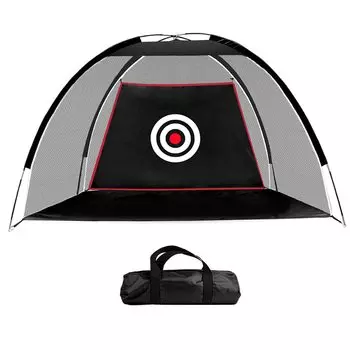 Сетка для гольфа Voodans, тренировочная сетка для гольфа, стиль 2 м, большая сетка для гольфа, тренировочная сетка для дома и улицы, простая установка чёрный