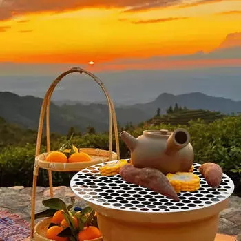 Сетка для гриля-барбекю из нержавеющей стали для приготовления пищи на открытом воздухе 20x20x2cm