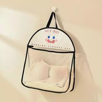 Сетка для хранения мелочей, нижнее белье, носки, подвесная сумка, подвесная сумка для гардероба, сумка для хранения за дверью, висящая на стене 35*45cm чёрный