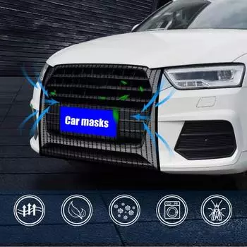 Сетка для капота автомобиля, решетка для капота, сетка для бампера двигателя, моющаяся, предотвращает повреждение капота камнями, листья, устойчивая сетка для минивэна United States