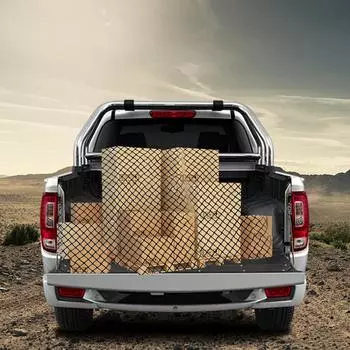 Сетка для кузова грузовика, эластичная сетка для перевозки грузов с 6 карабинами, прочный сетчатый органайзер, сетчатый органайзер для пикапов и грузовиков