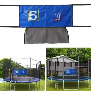 Сетка для метания на батуте, детская игровая приставка на открытом воздухе, забавный спортивный набор для фитнеса и метания для тренажерного зала, парка развлечений синий