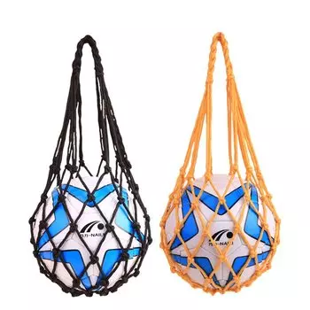 Сетка для мячей Focous Ball Net 2 шт. Нейлоновая сетка для хранения мячей для футбола/волейбола/баскетбола ручной вязки чёрный