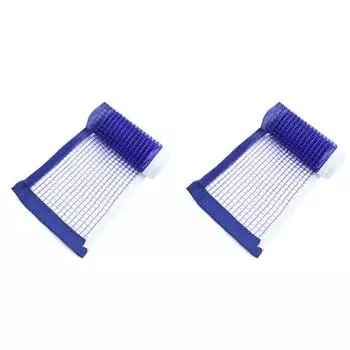 Сетка для настольного тенниса с высокой видимостью для пинг-понга для использования в помещении и на открытом воздухе (синий)