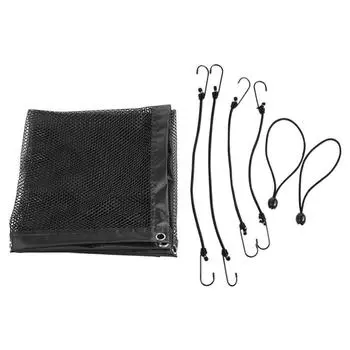 Сетка для ограждения автомобиля для домашних животных, переносная сетка для изоляции загона для собак, автомобильная изоляционная сетка для собак, автомобильный разделитель, безопасная дорожная изоляционная сетка чёрный