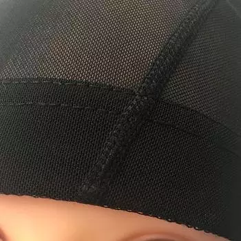 Сетка для парика Кепка для изготовления париков 56 см Регулируемые ремни Высокая эластичность Черный эластичный плетеный женский купол Аксессуары Инструменты