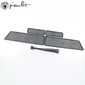 Сетка для передней решетки, защита от насекомых, пыли, мусора, внутренняя сетка для Volkswagen Jetta Mk6 2015-2018 Аксессуары чёрный