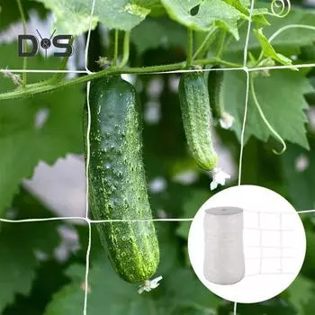 Сетка для вьющихся растений, рулон для садовых растений, белая решетчатая сетка, наружная сетка, поддерживающая решетка для вьющихся растений, цветов, овощей S