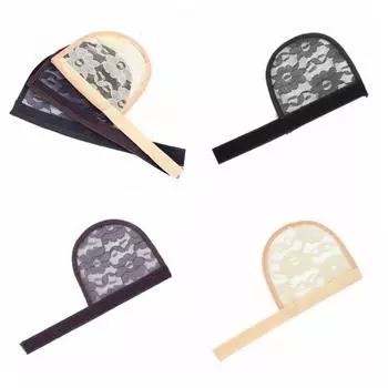 Сетка для волос с регулируемым ремешком, основа для сетки для волос, сетка для плетения волос своими руками, сетка для создания конского хвоста чёрный