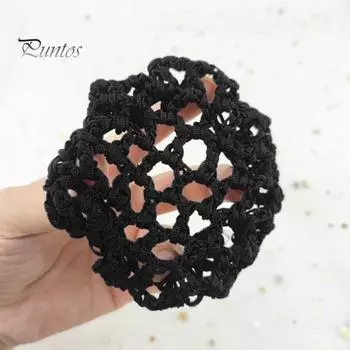 Сетка для волос в стиле Full-Cap, плотная сетка, высокоэластичная сетка для волос, надежная фиксация, нескользящая сетка для волос, аксессуары для волос чёрный