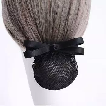 Сетка для волос в виде банта для офиса, для медсестры, заколки для волос, сетка, зажим для хвоста, женские пружинные зажимы, корейский снуд для пучка A