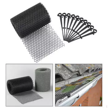 Сетка для защиты от засорения дренажных систем Фильтры для водосточных труб Защитные сетки для водосточных труб Black with Hook