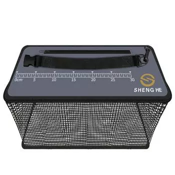 Сетка для защиты рыбы 17л/22л/29л Чехол для хранения рыболовных приманок Портативный быстросохнущий DE 17L