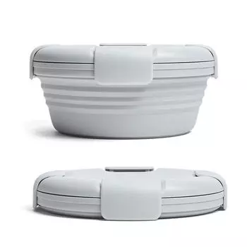 Сетка герметичная для студентов, офисных работников, складная коробка для бенто для детей, контейнеры для еды, ланч-бокс серый