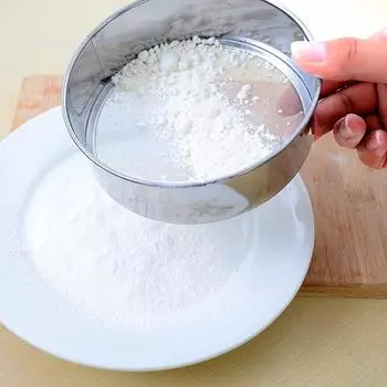 Сетка из нержавеющей стали для просеивания муки, сито, сито для выпечки, кухонный инструмент