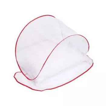 Сетка на голову Многоразовая универсальная устойчивая к разрыву защита, не требующая установки Складная эффективная дышащая сетка для головы для кемпинга красный