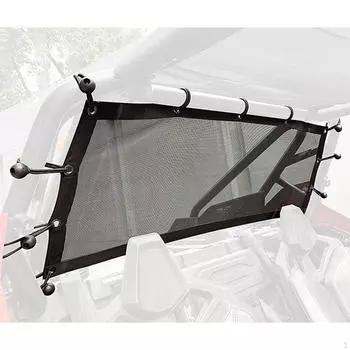 Сетка на заднее окно UTV, мягкая сетка, с ремнями, утолщенная, автомобильные аксессуары, защита от солнца