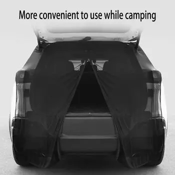 Сетка от насекомых на багажник внедорожника, солнцезащитный козырек на багажник автомобиля с двухсторонней молнией, дышащая, защищающая от насекомых шторка на багажник внедорожника
