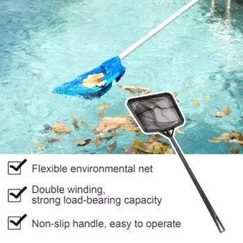 Сетка скиммера для мини-бассейна с мелкоячеистой твердой пластиковой рамкой, портативная большая емкость, тяжелая