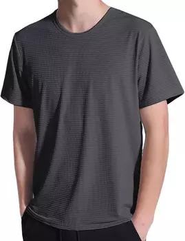 Сетка тренировочная свободная расслабленная комната тренировочная быстрая короткая потная быстрая посадка и экипаж корейская повседневная весна и лето большой открытый эластичная рубашка [Роскошь