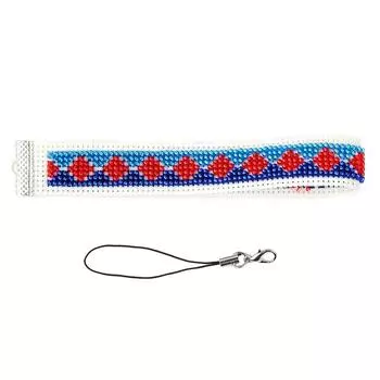 Сетка вышитая бисером телефон шнурок DIY вышитые крестом подвески для сотового телефона S-001