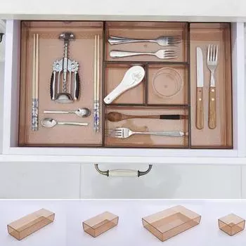 Сетки, чаша, ложка, держатель для ножей, ящик для хранения, органайзер, кухонные аксессуары M шампанского